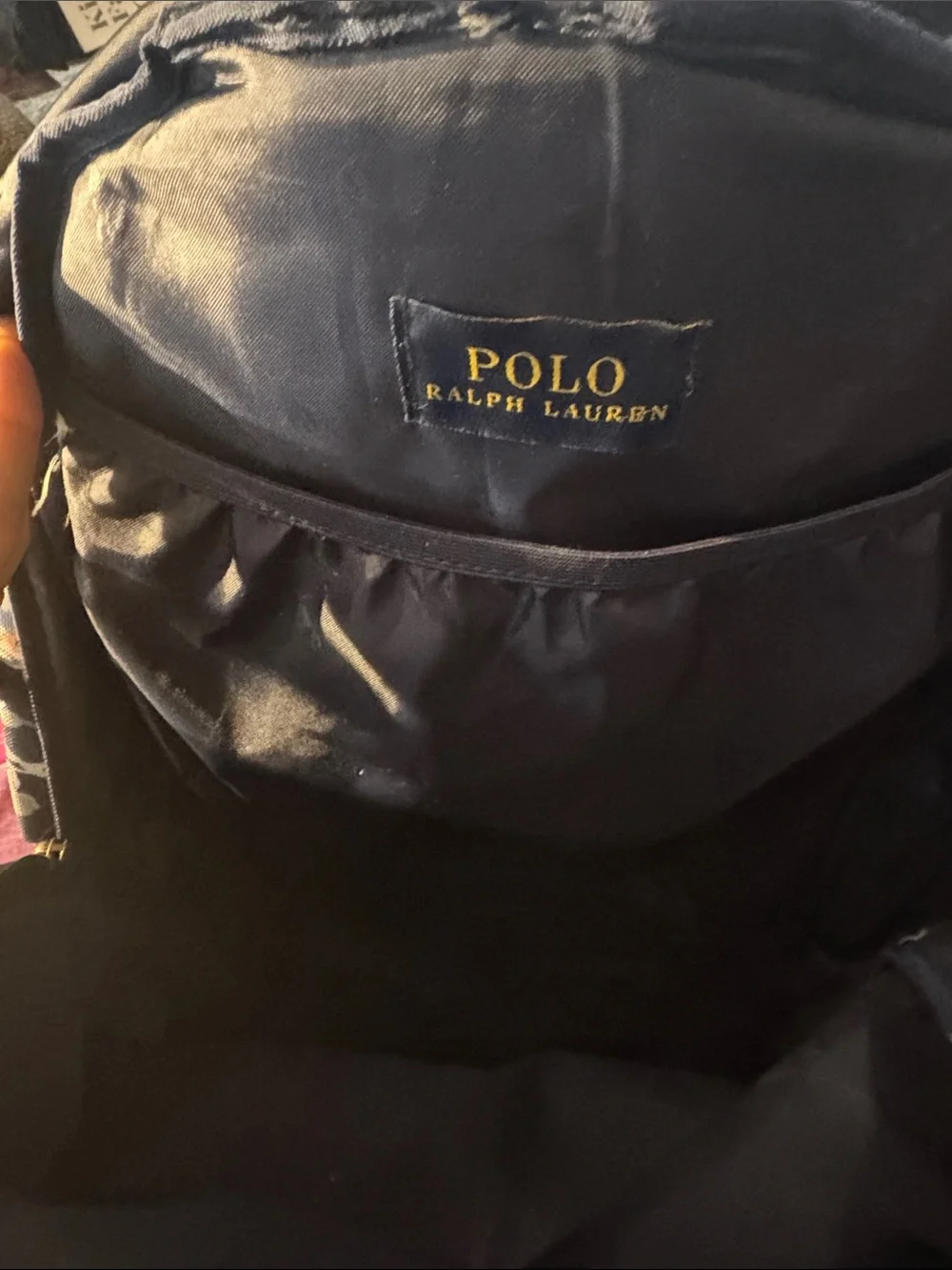 Polo by Ralph Lauren Navy Floral Canvas Backpackers and lunch pale